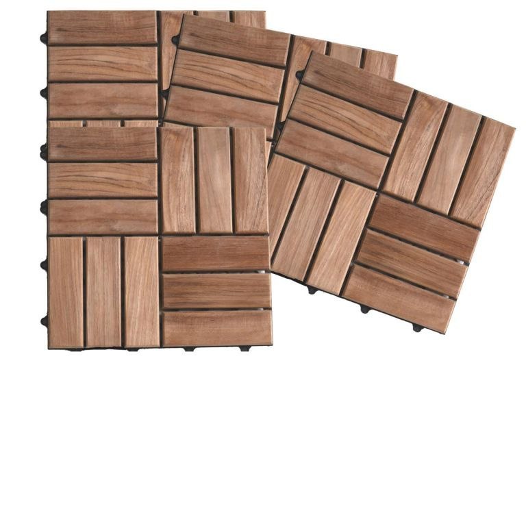 11 paneli podłogowych 1 m² na taras 30x30x2 cm